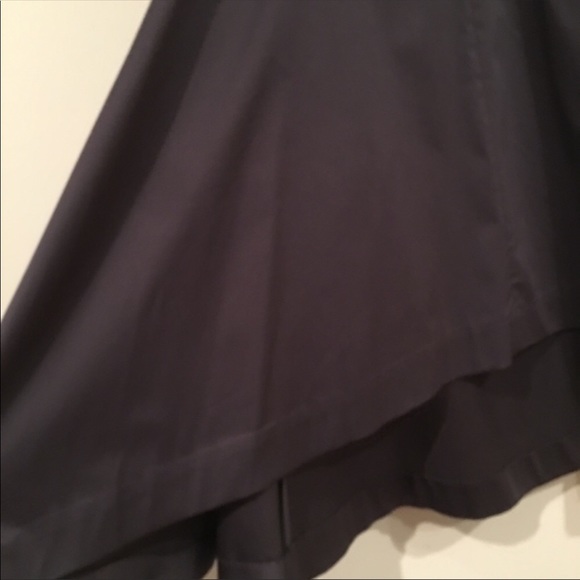 COS | Navy Asymmetrical Handkerchief Hem Skirt 4 - Picture 4 of 8